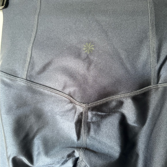 NWT Athleta Navy Elation Shine Tight Leggings Size XXS - Picture 4 of 6